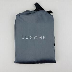 Luxome Pillowcase Set King Charcoal Cooling Viscose Bamboo Silky Hypoallergenic